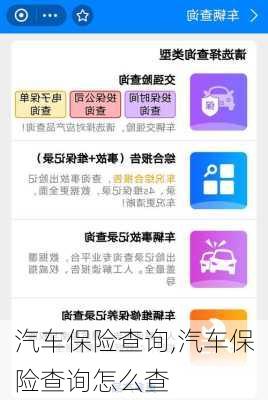 汽车保险查询,汽车保险查询怎么查