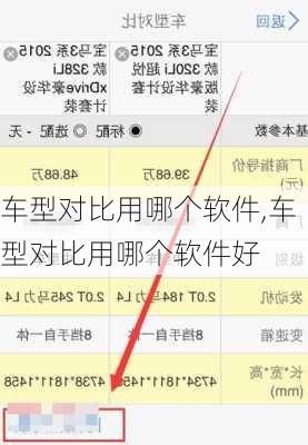 车型对比用哪个软件,车型对比用哪个软件好