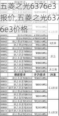 五菱之光6376e3报价,五菱之光6376e3价格