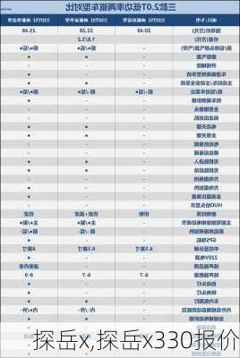 探岳x,探岳x330报价