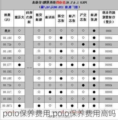 polo保养费用,polo保养费用高吗