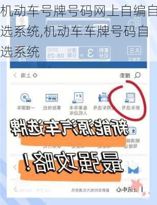 机动车号牌号码网上自编自选系统,机动车车牌号码自选系统