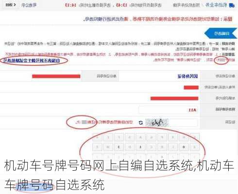 机动车号牌号码网上自编自选系统,机动车车牌号码自选系统