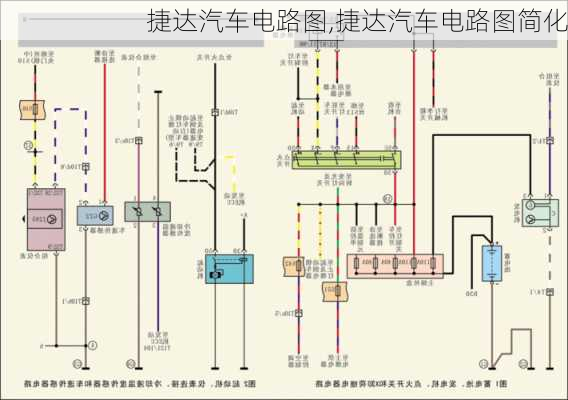 捷达汽车电路图,捷达汽车电路图简化