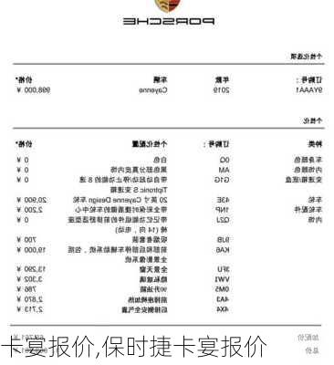 卡宴报价,保时捷卡宴报价