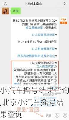 小汽车摇号结果查询,北京小汽车摇号结果查询