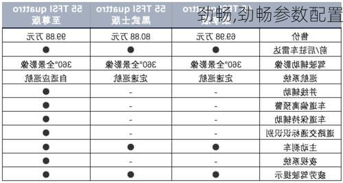 劲畅,劲畅参数配置