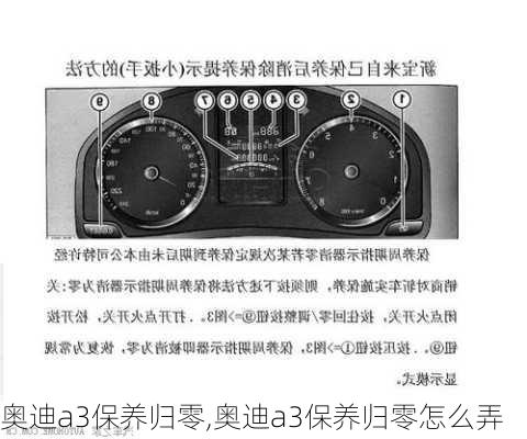 奥迪a3保养归零,奥迪a3保养归零怎么弄