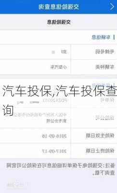汽车投保,汽车投保查询