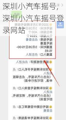 深圳小汽车摇号,深圳小汽车摇号登录网站