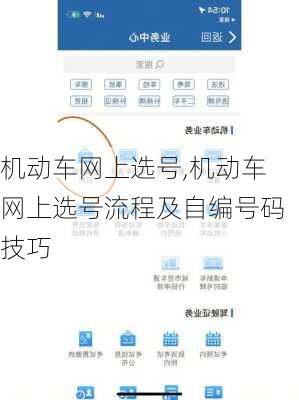 机动车网上选号,机动车网上选号流程及自编号码技巧