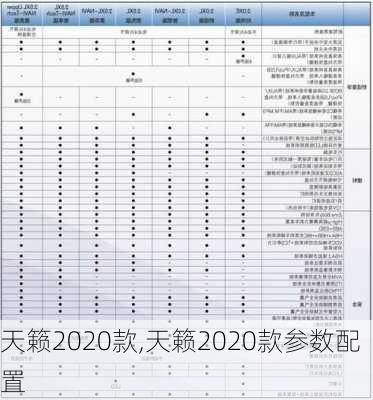 天籁2020款,天籁2020款参数配置