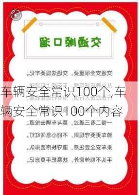 车辆安全常识100个,车辆安全常识100个内容