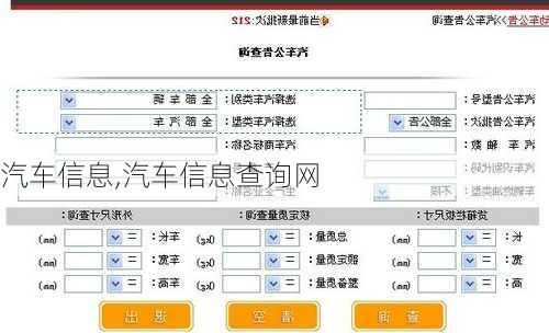 汽车信息,汽车信息查询网