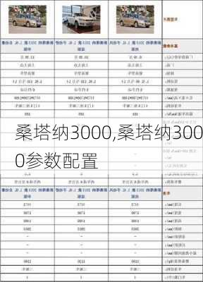 桑塔纳3000,桑塔纳3000参数配置