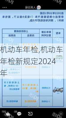 机动车年检,机动车年检新规定2024年