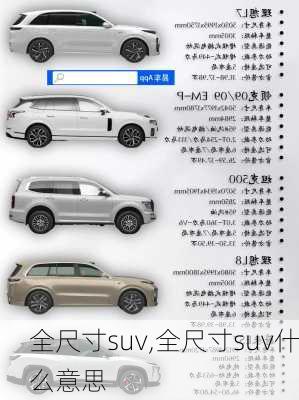 全尺寸suv,全尺寸suv什么意思