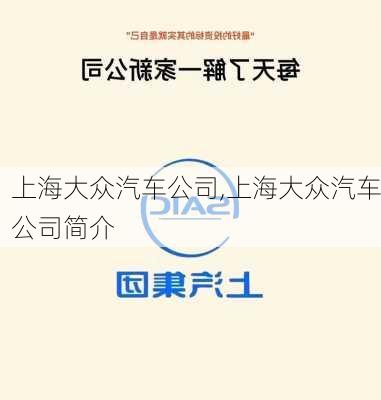 上海大众汽车公司,上海大众汽车公司简介