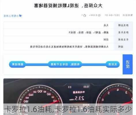 卡罗拉1.6油耗,卡罗拉1.6油耗实际多少