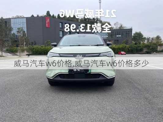 威马汽车w6价格,威马汽车w6价格多少