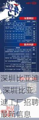 深圳比亚迪,深圳比亚迪工厂招聘最新信息