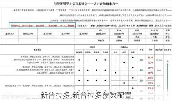 新普拉多,新普拉多参数配置