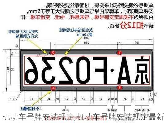 机动车号牌安装规定,机动车号牌安装规定最新