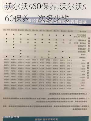 沃尔沃s60保养,沃尔沃s60保养一次多少钱