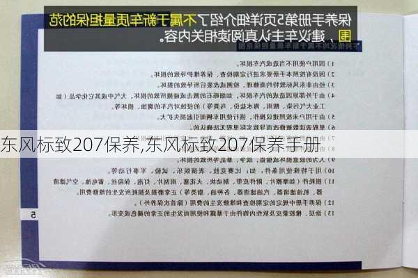 东风标致207保养,东风标致207保养手册