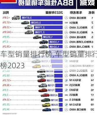 车型销量排行榜,车型销量排行榜2023