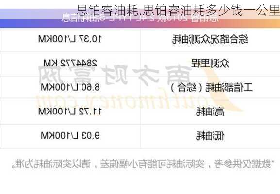 思铂睿油耗,思铂睿油耗多少钱一公里