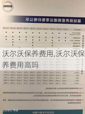 沃尔沃保养费用,沃尔沃保养费用高吗